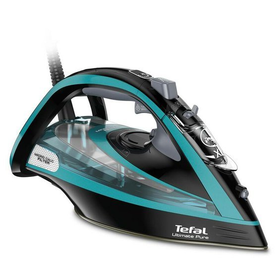 Žehlička Tefal Ultimate Pure FV9844E0 tyrkysová.jpg