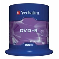 43551 - VERBATIM DVD+R Spindle/General Retail/16x/4.7GB - 100 pack