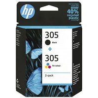 6ZD17AE - HP Economy pack inkoustových náplní No.305 - černá + tříbarevná, CMYK, originál
