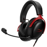 727A9AA - HP HyperX Cloud III - Gaming Headset, ANC, Jack, Drátový, černo-červený