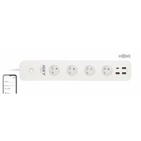 iGet Home Power 4 USB - Smart WiFi prodlužovací přívod 4x AC 230V s 4x USB portem a měřením spotřeby