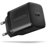 AXAGON ACU-PD30, Sil - nabíječka do sítě 30W, 1x port USB-C, PD3.0/PPS/QC4+/SFC/AFC/Apple, černá