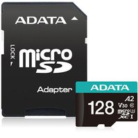 ADATA 64GB Micro SDXC Premier Pro Class 10 Card včetně adaptéru - AUSDX128GUI3V30SA2-RA1