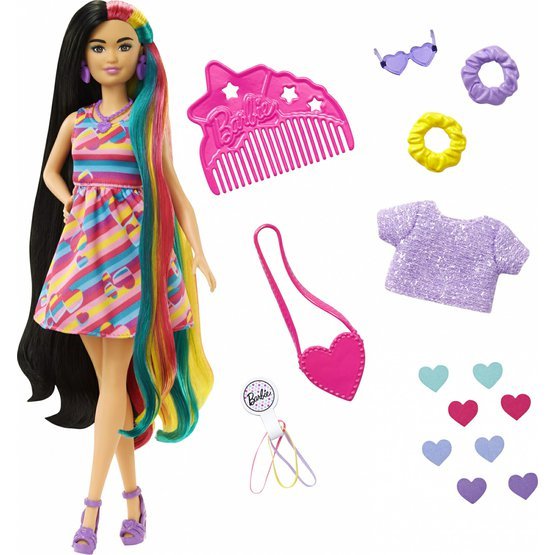 Barbie a fantastické vlasové kreace Černovláska..jpg