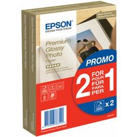 C13S042167 - EPSON Premium Glossy Photo Paper 10 x 15cm, 255g/m2 - 2x40 listů PROMO