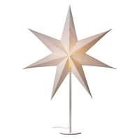 EMOS svícen na žárovku E14 s papírovou hvězdou bílý, 67x45 cm, vnitřní (DCAZ06)