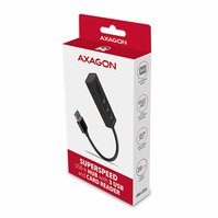 AXAGON USB 3.2 Gen 1 hub, porty 3x USB-A + čtečka karet SD/ microSD, kovový, kabel USB-A 20 - HMA-CR3A