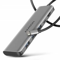 AXAGON HMC-5H - USB 5Gbps hub, 3x USB-A, HDMI 4k/30Hz, PD 100W, kabel USB-C 100cm