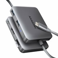 AXAGON HMC-5HL - USB 5Gbps hub, 2x USB-A, HDMI 4k/60Hz, RJ-45 GLAN, PD 100W, kabel USB-C 20cm