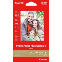 CANON PP-201 - Photo Paper Plus Glossy II - 10x15cm, 265g/m2 - 50 listů