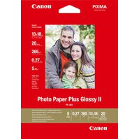 CANON PP-201 - Photo Paper Plus Glossy II - 13x18cm, 265g/m2 - 20 listů