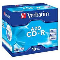 VERBATIM CD-R Jewel/Crystal/DLP/52x/700MB - 10 pack (43327)