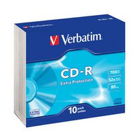 VERBATIM CD-R Slim/ExtraProtection/DL/48x/700MB - 10 pack  (43415)