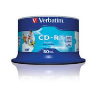 VERBATIM CD-R Spindle/Inkjet Printable/52x/700MB  - 50 pack  (43438)