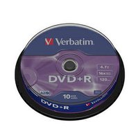 43498 - VERBATIM DVD+R Spindle/General Retail/16x/4.7GB - 10 pack