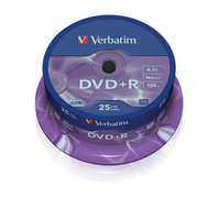 43500 - VERBATIM DVD+R Spindle/General Retail/16x/4.7GB - 25 pack