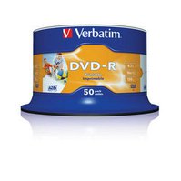43533 - VERBATIM DVD-R Spindle/Inkjet Printable/16x/4.7GB - 50 pack