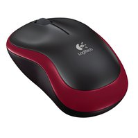 LOGITECH M185 nano Wireless Mouse, červená - 910-002240