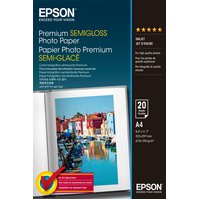 C13S041332 - EPSON Premium Semigloss Photo Paper, A4, 251g/m2 - 20 listů