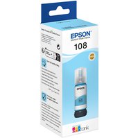 C13T09C54A- EPSON 108 inkoustová nádržka pro EcoTank L8050, L18050, 70ml. - světle azurová, originál