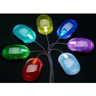 CRONO CM646 - optická myš, 7 variant barevného podsvícení, USB