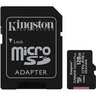 KINGSTON 128GB Micro SDXC Canvas Select Plus, UHS-I, CL10, 100R/80W + Adapter - SDCS2/128GB
