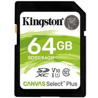 KINGSTON Canvas Select Plus 64GB SDXC Card UHS-I Class 10 - SDS2/64GB