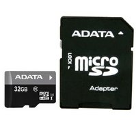 ADATA 32GB Micro SDHC Premier Class 10 Card včetně adaptéru - AUSDH32GUICL10-RA1