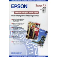 C13S041328 - EPSON Premium Semigloss Photo Paper, A3+, 251g/m2 - 20 listů