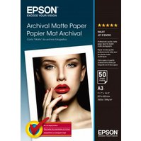 C13S041344 - EPSON Archival Matte Paper Heavy Weight, A3, 189g/m2 - 50 listů