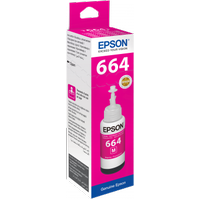 C13T66434A - EPSON inkoustová nádržka T664 pro L3050, L3060, L1455 - purpurová, originál
