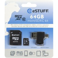 eSTUFF 64GB 4in1 Micro SDXC Card Class 10 - ES7103