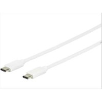 eSTUFF USB Kabel USB 3.1, USB-C (M) - USB-C (M), 1m - white