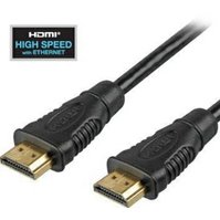 PremiumCord HDMI v1.4 High Speed + Ethernet kabel, zlacené konektory, 1m - kphdme1