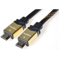 PremiumCord GOLD HDMI HighSpeed + Ethernet kabel, zlacené konektory, HDMI 1.4 - 1,5m - KPHDMET015