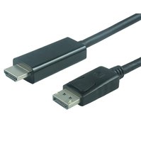 PremiumCord DisplayPort na HDMI - převodník M/M, 1m - kportadk01-01