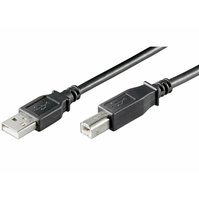 PremiumCord USB 2.0 Propojovací kabel, konektory A-B, 5m, černý - KU2AB5BK