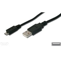 PremiumCord USB 2.0 Propojovací kabel, konektory A-Bmicro - délka 2m - KU2M2F