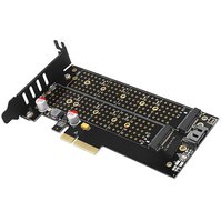 AXAGON PCEM2-D - PCIe x4 - M.2 NVMe M-key + SATA B-key slot adaptér, LP