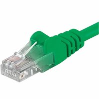 PremiumCord Patch kabel UTP5e RJ45-RJ45, 1,0m - zelený