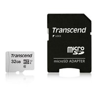 Transcend 32GB microSDHC Class 10 UHS-I U1 včetně adaptéru - TS32GUSD300S-A