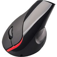 C-TECH VEM-07, vertikální, bezdrátová myš, 5 tlačítek, černá, USB nano receiver