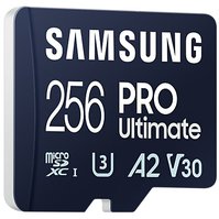 SAMSUNG MB-MY256SB PRO Ultimate - 256GB Micro SDXC Card U3, V30, A2 + USB adaptér - MB-MY256SB/WW