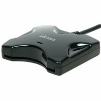 AKASA AK-CR-03BKV2 - USB externí čtečka Smart card / ID card (eObčanka)