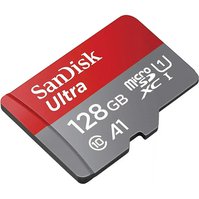 SanDisk Ultra - 128GB Micro SDXC karta, 140MB/s A1 UHS-I + SD adaptér - SDSQUNR-128G-GN3MA