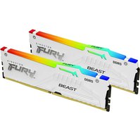 KINGSTON FURY Beast EXPO 32GB DDR5-6000MHz CL36, White RGB, XMP (2 x 16GB) - KF560C36BWEAK2-32