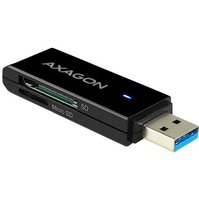 AXAGON CRE-S2N - USB-A 3.2 Gen 1 SUPERSPEED čtečka karet, 2-slot & lun SD/ microSD, podpora UHS-I