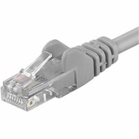 PremiumCord Patch kabel UTP RJ45-RJ45 CAT6 0,5m šedá - sp6utp005